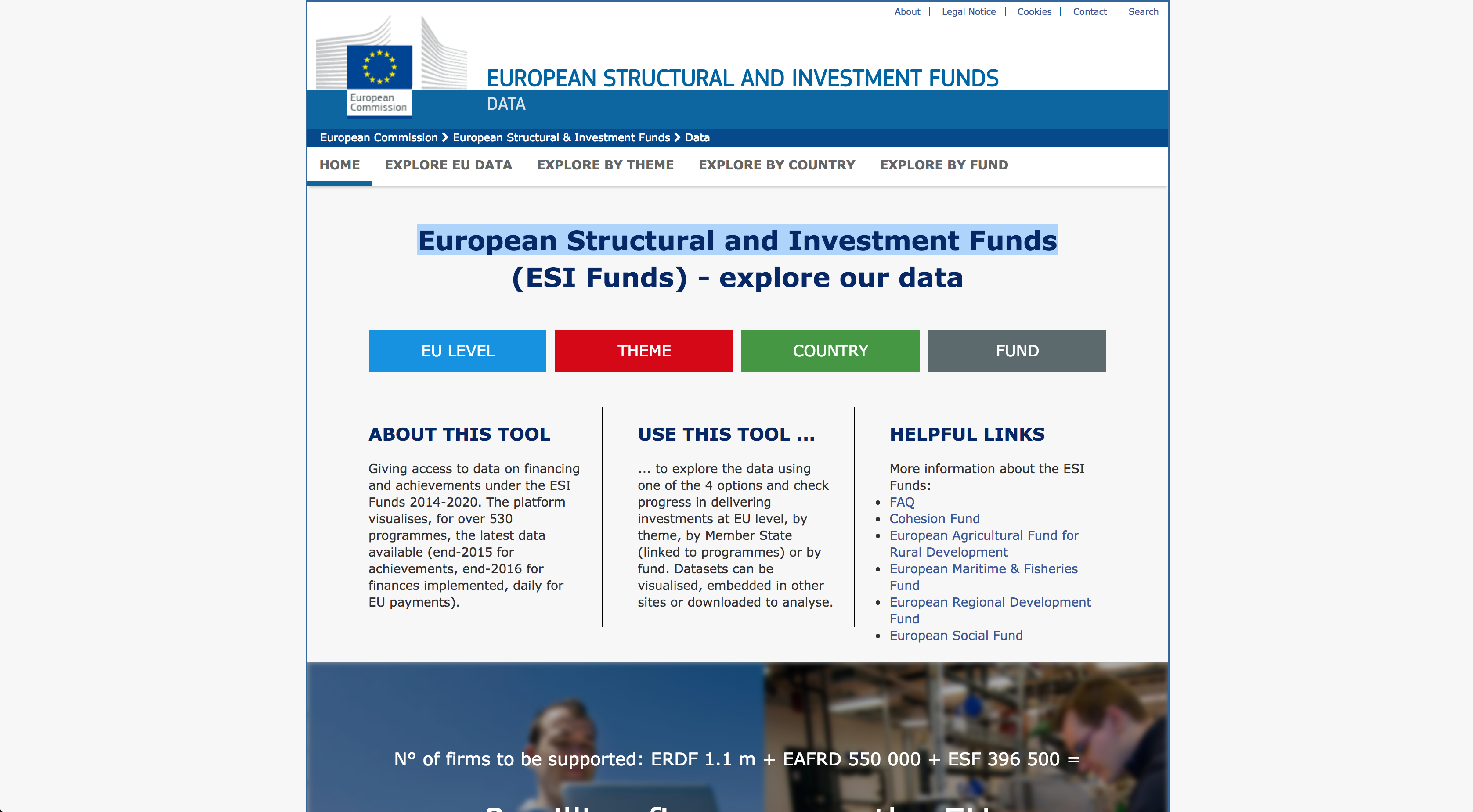Cohesion Open Data Plaform